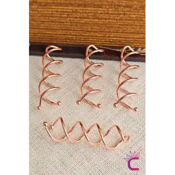 4lü Rose Gold Gizli Spin Topuz Tokası Metal - Kalın Gür Saç için Hızlı Kolay Topuz Yapma Aparatı