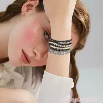 Bohemien Style Handmade Bileklik Seti 10 Parça - Yeni Trend Bohem Bileklik Model-1
