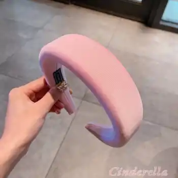 Handmade Yumuşak Dolgulu Esnek Kadın Taç - Pembe Saç Tacı