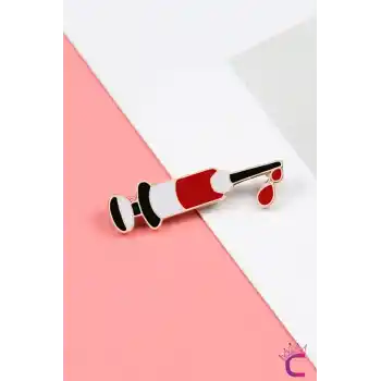 Hemşire Sağlıkçı Doktor Şırınga Pin Broş - Charm Çanta Süsü Ceket Yaka İğnesi Rozeti Meslek Broşu