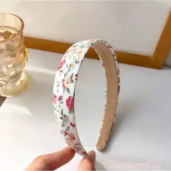 Kadın Hafif Esnek Taç Saç Bandı - Çiçekli Kız Tacı Model-9