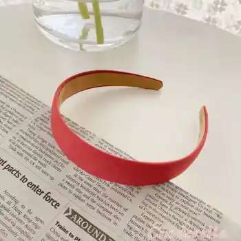 Kadın Hafif Esnek Taç Saç Bandı Kırmızı Model-4