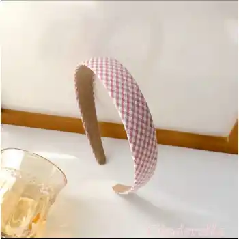 Kadın Hafif Esnek Taç Saç Bandı Pembe Model-2