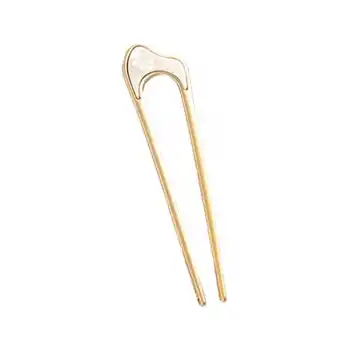 Kıvrımlı Metal Topuz Tokası Model-12 - Çubuk Saç Tokası - Saç Çubuğu