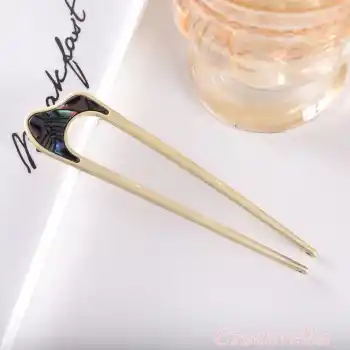 Kıvrımlı Metal Topuz Tokası Model-5 - Çubuk Saç Tokası - Saç Çubuğu