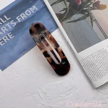 Modern Kaplumbağa Sırtı Desenli Timsah Model Kadın Büyük Pens Saç Tokası - Güçlü Kavrayan Topuz Toka