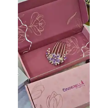 Sevgiliye Hediyelik Kutulu Taraklı Topuz Tokası Kız Arkadaşa Sevgililer Doğum Günü Yılbaşı Hediyesi