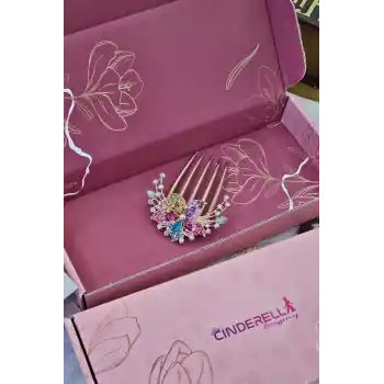 Sevgiliye Özel Hediyelik Kutulu Taraklı Saç Topuz Tokası Kız Arkadaşa Sevgililer Doğum Günü Hediyesi