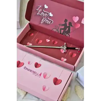 Sevgiliye Özel Kutulu Hediyelik Kılıç Topuz Tokası - Kız Arkadaşa 14 Şubat Sevgililer Günü Hediyesi