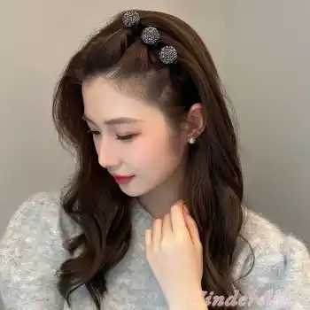 Saç Bükücü Kadife Dokulu Yan Saç Tokası Siyah - Yeni Trend Taşlı Pens Klips Toka Saç Aksesuarı