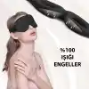 %100 Işık Engelleyen Trend 3D Uyku Maskesi Siyah - Ayarlı Yumuşak Dolgulu Nefes Alabilen Göz Bandı