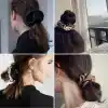 %100 Mulberry Saf İpek Saç Tokası 3.5cm - Saçı Acıtmayan Yumuşak Scrunchie Saç Lastiği Toka Model-6