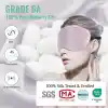 %100 Saf Dut Ipek Ayarlanabilir Uyku Bandı Maskesi Pembe - Terletmez Ultra Ince Rahat Uyku Gözlüğü