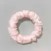 %100 Saf Dut İpek Kadın Scrunchie Saç Tokası Pembe - Yumuşak Rahat Uyku için Simit Lastikli Toka