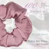 %100 Saf İpek Kadın Scrunchie Saç Tokası 3.5cm - Yumuşak Rahat Uyku için Simit Lastik Toka Model-5