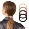 %100 Saf İpek Küçük Scrunchie Saç Tokası Renk1 - Günlük Pratik Ekstra Elastik Lastikli Simit Toka
