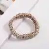 %100 Saf İpek Küçük Scrunchie Saç Tokası Renk3 - Günlük Pratik Ekstra Elastik Lastikli Simit Toka