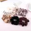 2li Saten Kumaş Kadın Scrunchie Simit Toka Lila - Uyku için Rahat Yumuşak Lastikli Saç Tokası