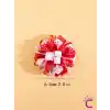 2li Yıldızlı Kırmızı Beyaz Kurdele Çiçekli 23 Nisan Pens Toka Seti - 29 Ekim Bayramı Saç Tokası