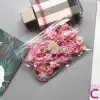 20li Esnek Kız Çocuk Lastik Toka Seti Pembe - Çiçek Kurdele Fiyonk Figür Lastikli Saç Tokası
