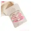 3lü Mat Soft Pembe Tonlu Klasik Model Çıtçıt Toka Seti 6 cm - Kız Çocuk Çıtçıtlı Yan Saç Tokası
