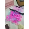300lü Çantalı Kalın Dayanıklı Küçük Kız Çocuk Lastik Toka Seti - Soft Renkli Bebek Saç Örgü Lastiği