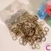 300lü Günlük Kullanım Kahve Tonlu Küçük Lastik Toka - Mini Dayanıklı Lastikli Saç Örgü Lastiği