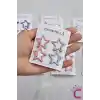 4lü Dökme Simli Gümüş Açık Pembe Yıldızlı Çıtçıt Toka Seti - Kız Çocuk Yıldız Çıtçıtlı Saç Tokası