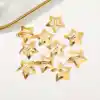 4lü Gold Renkli Yıldızlı Çıtçıt Toka - Kız Çocuk Yıldız Çıtçıtlı Yan Saç Tokası Metal Çıt Çıt Toka