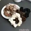 5li Paket Karışık Renkli Scrunchie Toka Seti - Günlük Kullanım Kız Simit Lastikli Toka