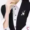 Erik Çiçeği Tasarım Beyaz Çiçekli İncili Taşlı Kadın Broş - Hediyelik Elbise Ceket Yaka İğnesi Rozet