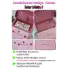 FLOWER Hediye Kutusu Pembe 3x10x22cm - Eşe Anneye Kadına Sevgiliye Arkadaşa Hediyelik Toka Kutusu