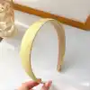 Kadın Hafif Esnek Taç Saç Bandı Sarı - Renkli Kız Tacı Model-7