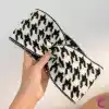 Kadın Kışlık Örgü Kafa Bandı Saç Bandana Siyah Beyaz - Geniş Rahat Günlük Kullanım Makyaj Bandanası