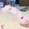 Kız Çocuk Sevimli Fiyonklu Unicorn Taç Pembe - Kurdele Çocuk Taç Saç Bandı Toka Prenses Tacı