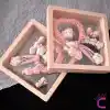 Kt Cat 6lı Özel Kutulu Hediyelik Kız Çocuk Toka Seti - Pembe Çıtçıt Pens Lastikli Bebek Saç Tokası