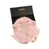 Sertifikalı %100 Saf İpek Saç Bonesi Pembe - Curly Hair Saç Bakım Güzellik Kırışma Uyku Bonesi