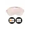 Sertifikalı %100 Saf İpek Uyku Maskesi Açık Pembe - Seyahat Taşıma Kılıflı İnce İpek Uyku Göz Bandı