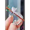 Sevimli Beyaz Kedi Broş - Kedili Hediyelik Aksesuar Çanta Şapka Elbise Ceket Yaka İğnesi Broşu