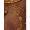 Vintage Geometrik Desenli Antik Gold Bel Zinciri Kolyesi - Ayarlanabilir Pantolon Etek Vücut Kemeri