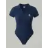 Lacivert Polo Yaka Fitilli Likralı Premium Zıbın