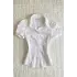 Beyaz Vintage Mini Puff Sleeve Goth Y2K Kısa Kollu Gömlek