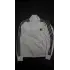 Çizgili Flower Beyaz Oversize Unisex Ceket