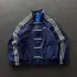 Lacivert Çizgili Retro Armor Oversize Unisex Ceket
