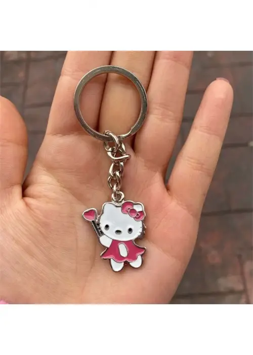Hello Kitty With Flower Anahtarlık