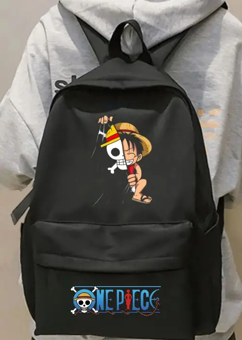 Anime One Piece Baskılı Sırt Okul Çantası