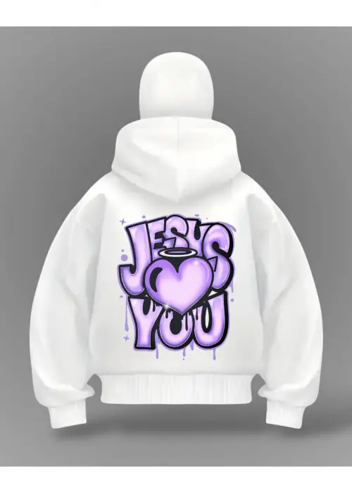 Jesus You Detail Full Mask Oversize Hırka