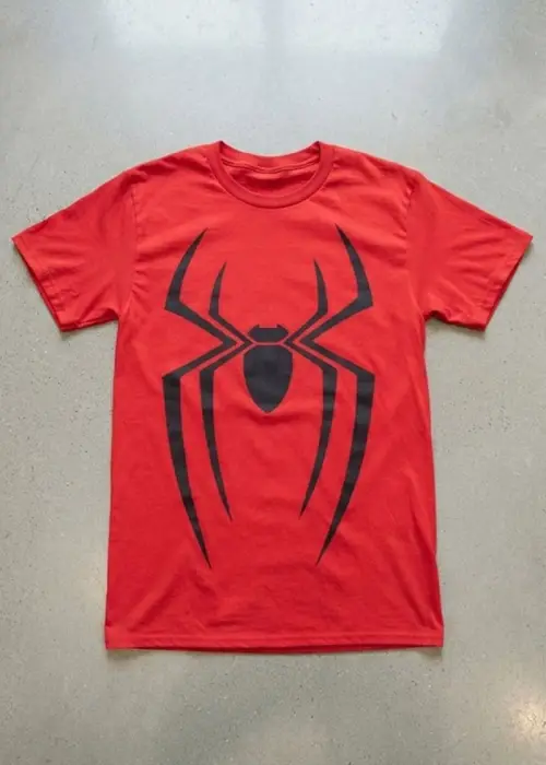 Kırmızı Spider Gotik Y2K Unisex T-Shirt