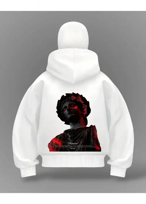 Özgürlük Heykeli Detail Full Mask Oversize Hırka