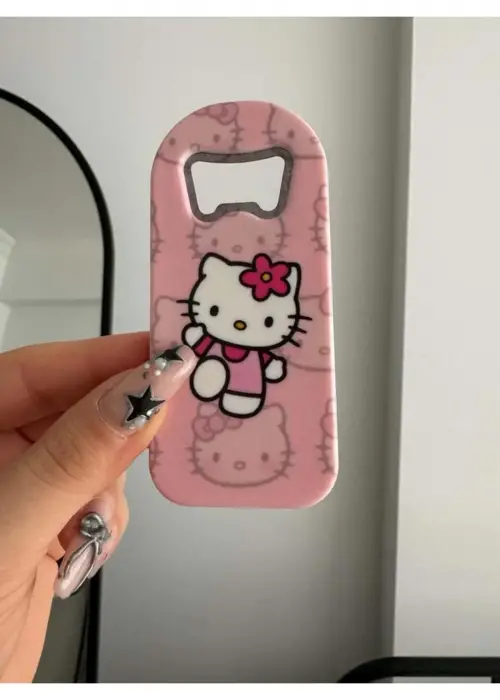 Pink Kitty Magnetli Kapak Açacağı